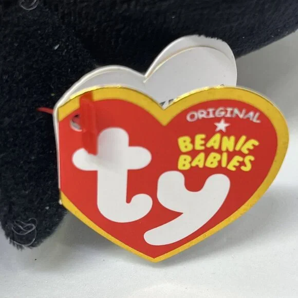 Hello Kitty Halloween Bat By TY Beanie Babies Orange & Black 6" Plush Toy NWT - Picture 7 of 12